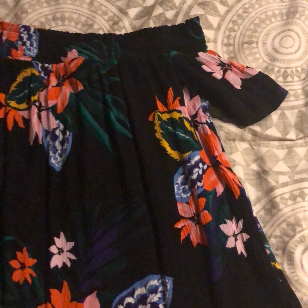 Strapless floral top
